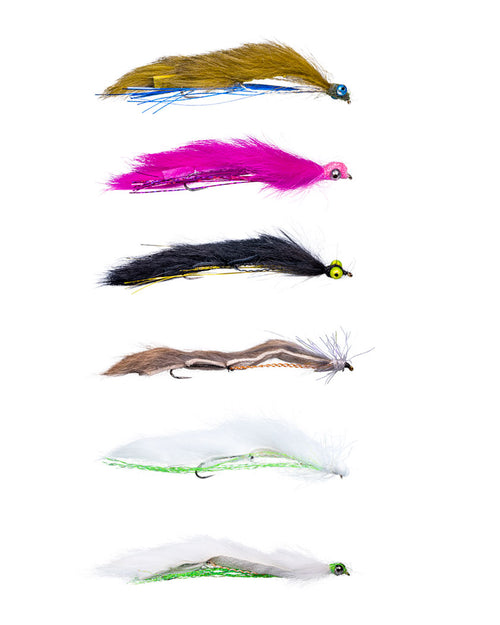Boxed 6 Snake Flies (Barbless)