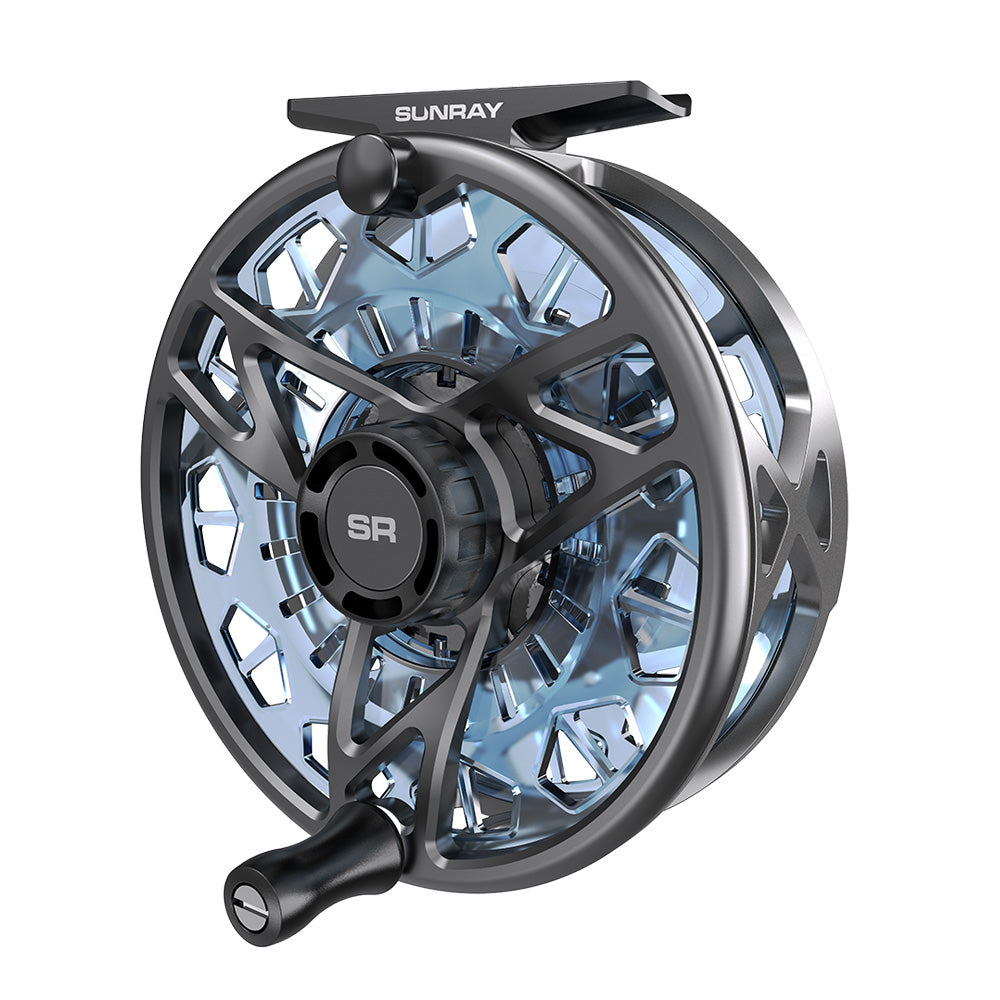Lock Fly Reel System Blue Spool Only